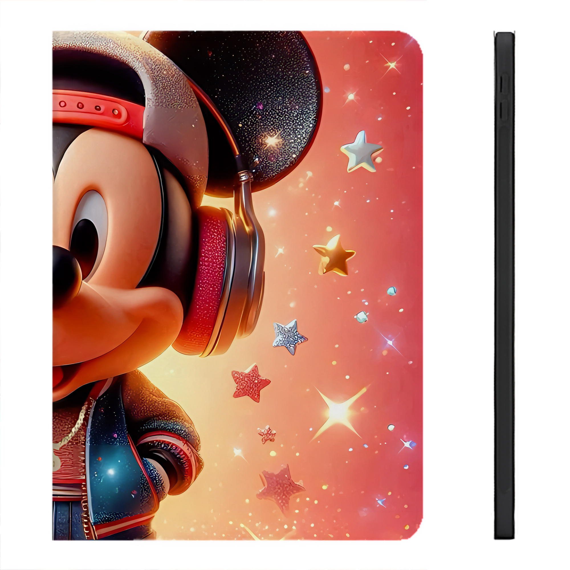 ミッキーマウス Mickey Mouse IPadケース ペンホルダー付き ブックスタイルデザイン